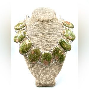 Unakite “Stone of Vision” Necklace 18”-19” Adjustable